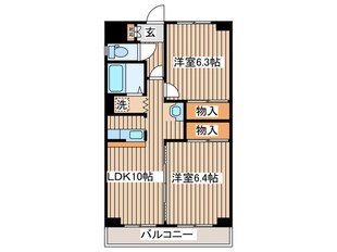 グランソール東照宮の物件間取画像